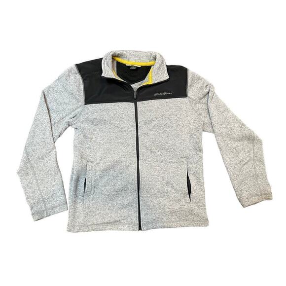 Eddie Bauer Men's Full Zip Knit Jacket. Grey. Medium. Outdoors. Casual. - Picture 1 of 7